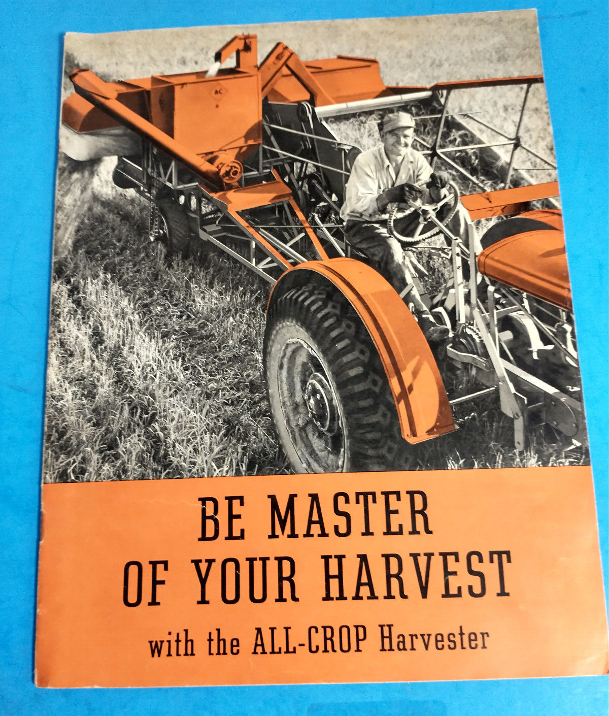 ALLIS CHALMERS HARVESTER ALL CROP TRACTOR 1938 BROCHURE ORIGINAL FARM
