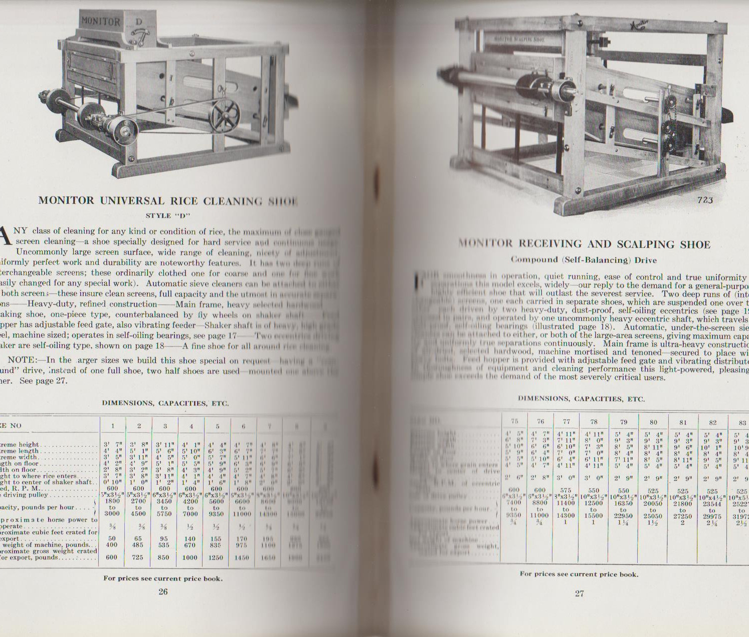 Monitor Rice Machinery Catalog #67 1900s Huntley Mfg Silver Creek NY