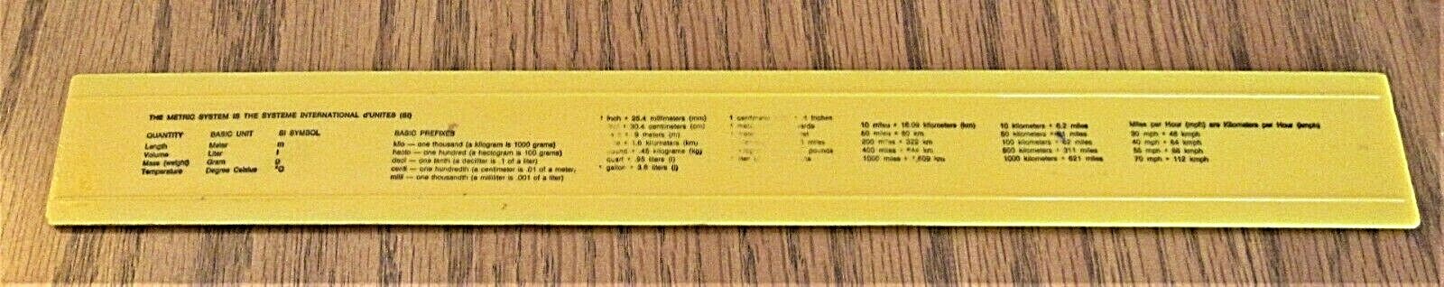 Vintage Ruler GRAINS Kilometer Granite Falls MN Adv M Elevator Systems Inc Minn