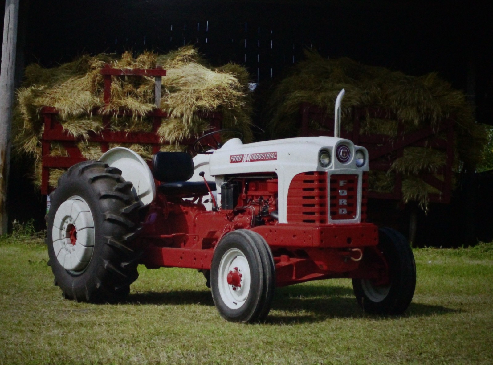 Ford Tractor Vintage Picture Country Wall Art Barn Hay Farm Original Decor