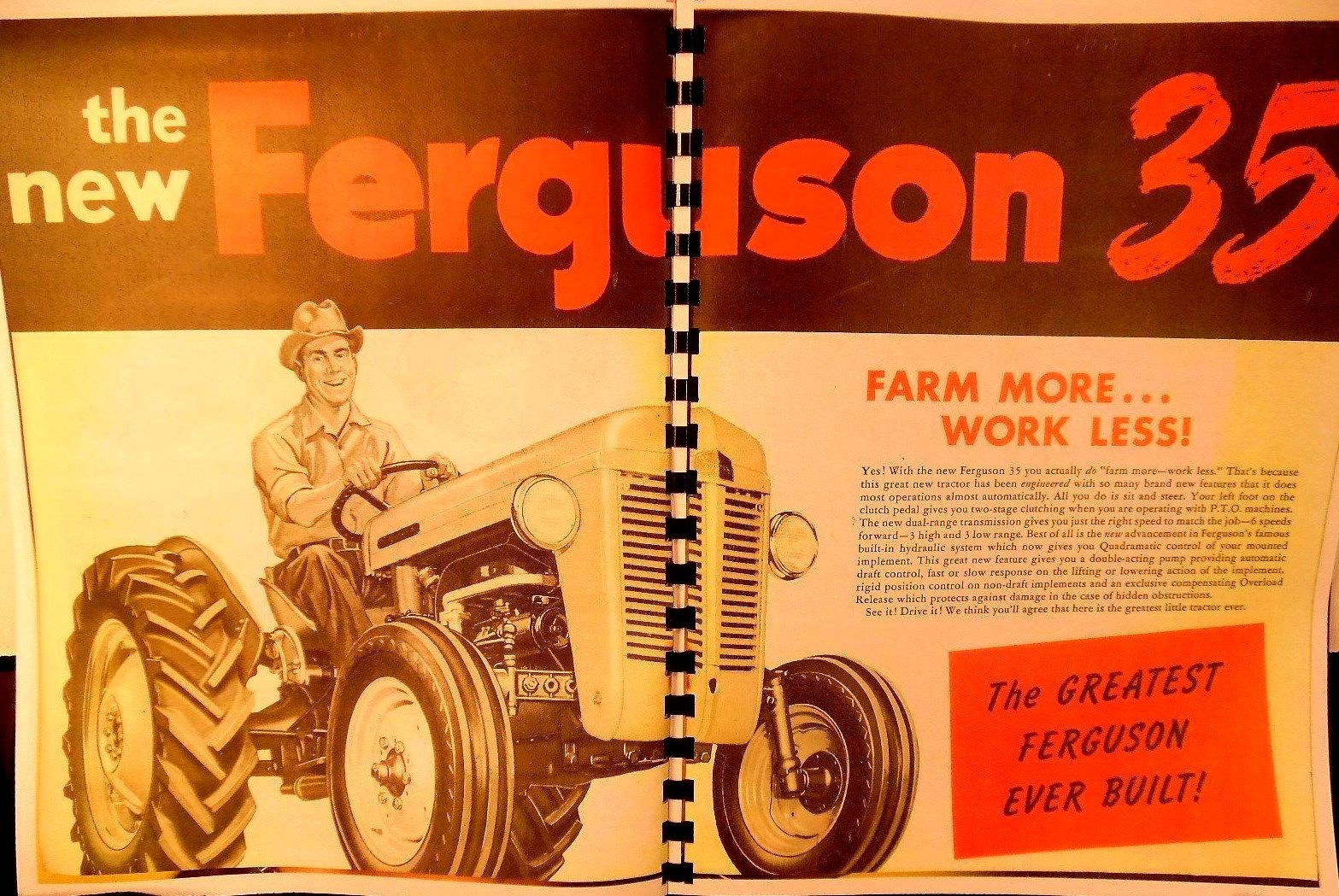 Ferguson Canadian Tractor Sales manual ,FERGUSON 35 W/Quad control