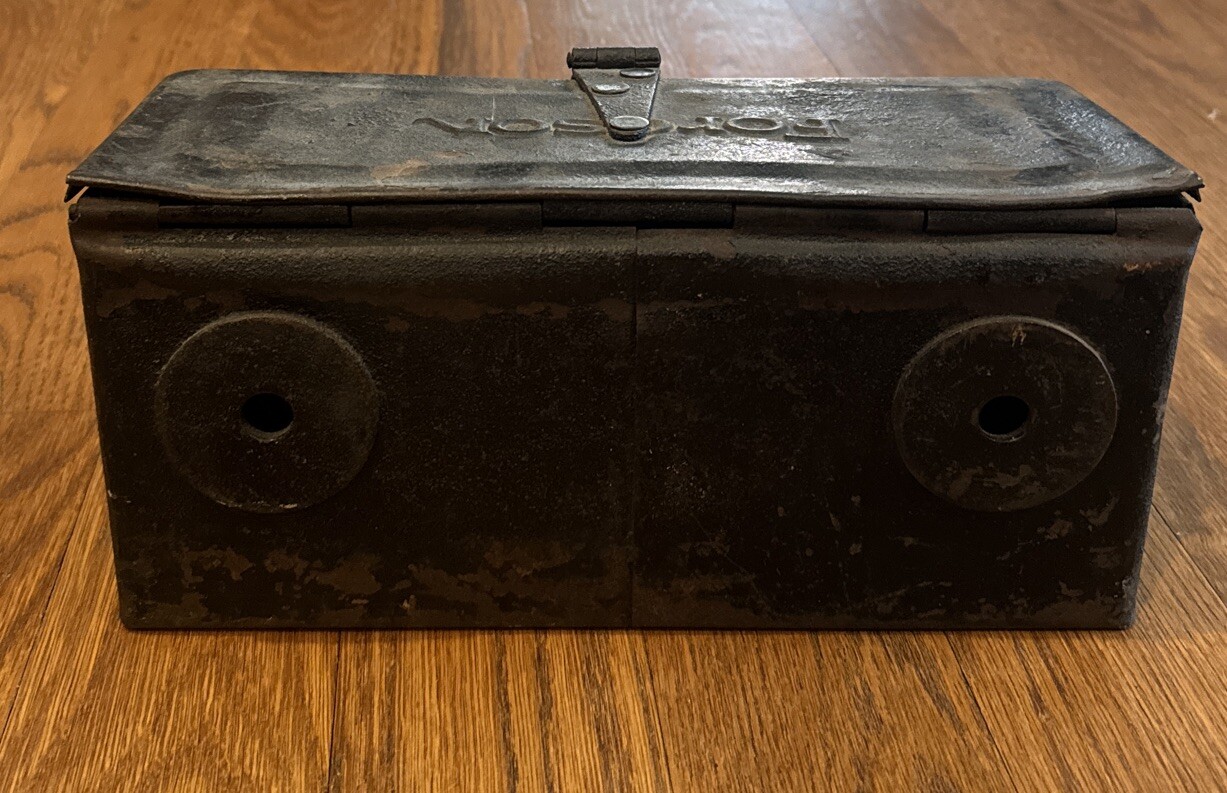 Fordson Tractor Tool Utility Box Antique Farm Collectible Embossed