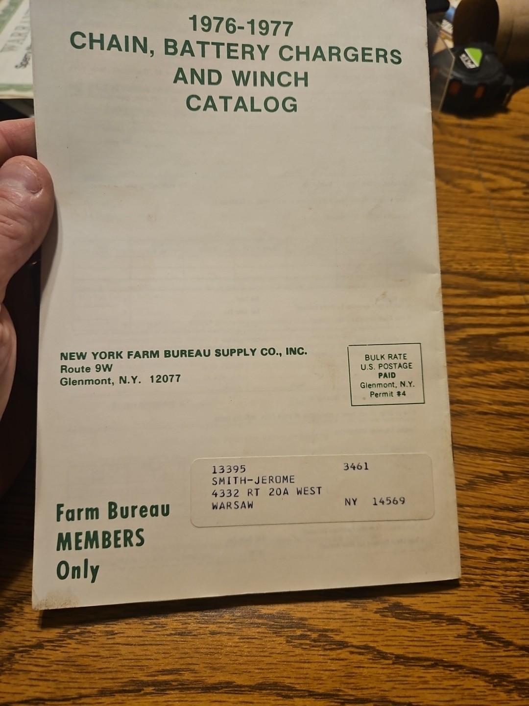 Vintage 1976 New York Farm Bureau Products Catalog Group Purchasing Service AG