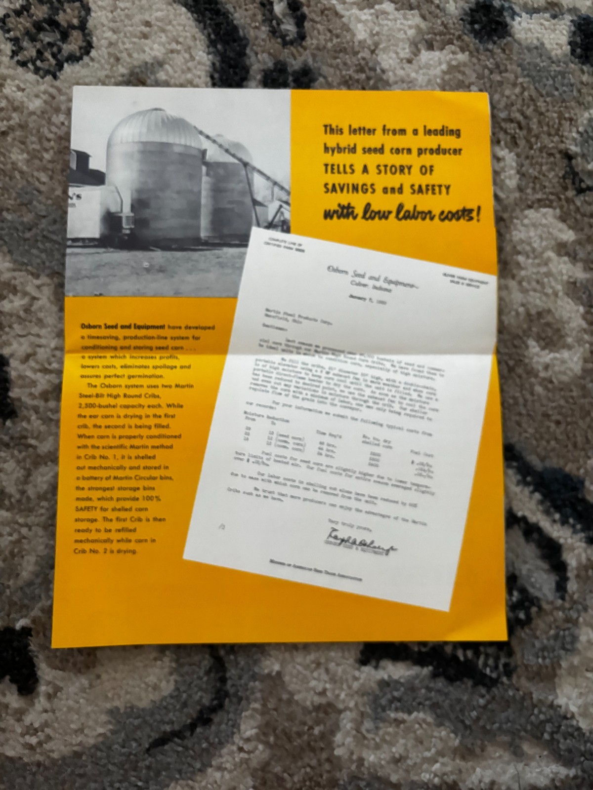 Martin Steel-Bilt High Round Corn Crib Brochure DCPA26