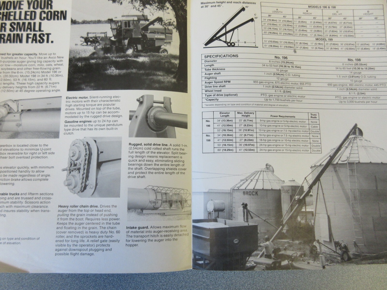 Avco New Idea Auger Elevators Sales Brochure