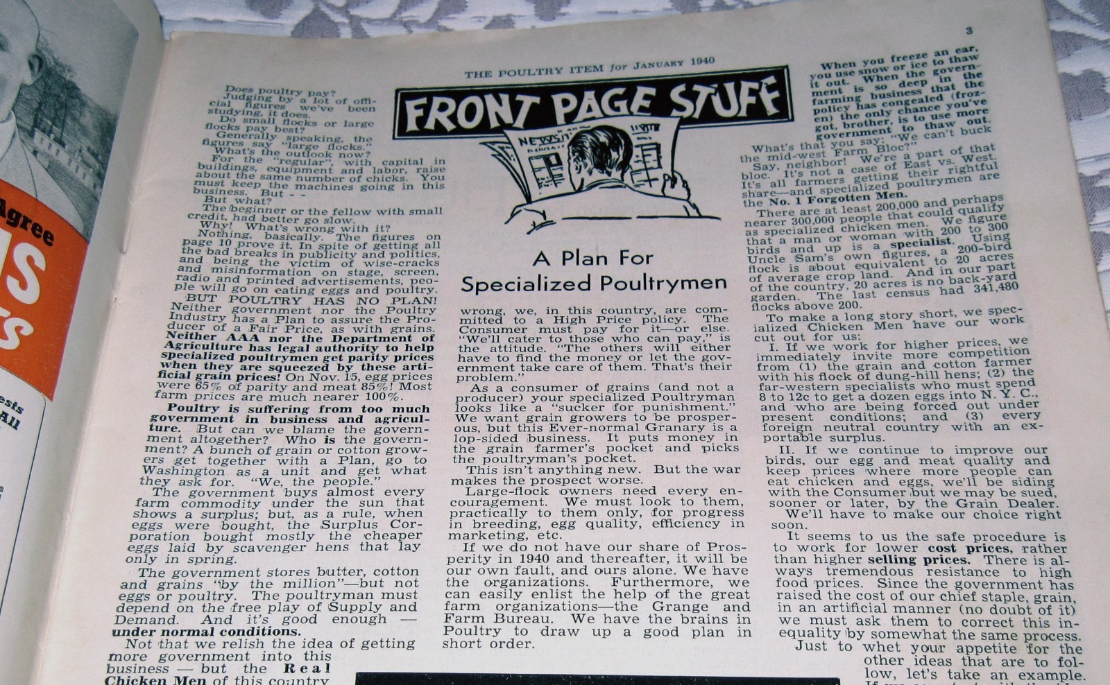 1940 Issue Poultry Item Magazine Sellersville, PA Poultry Farming Magazine