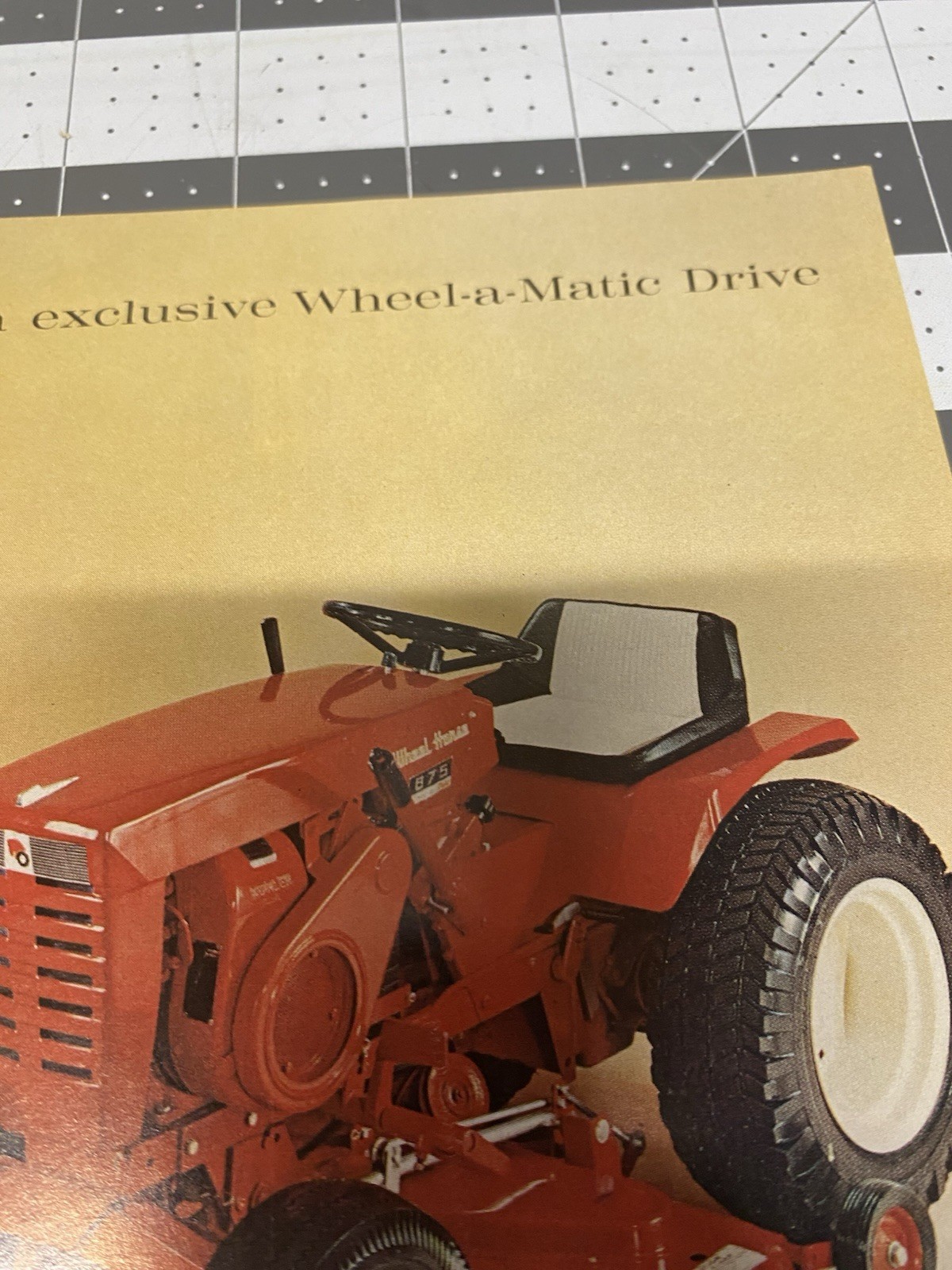 1965 Wheel Horse: Wheel a Matic Drive – Vintage Print Ad
