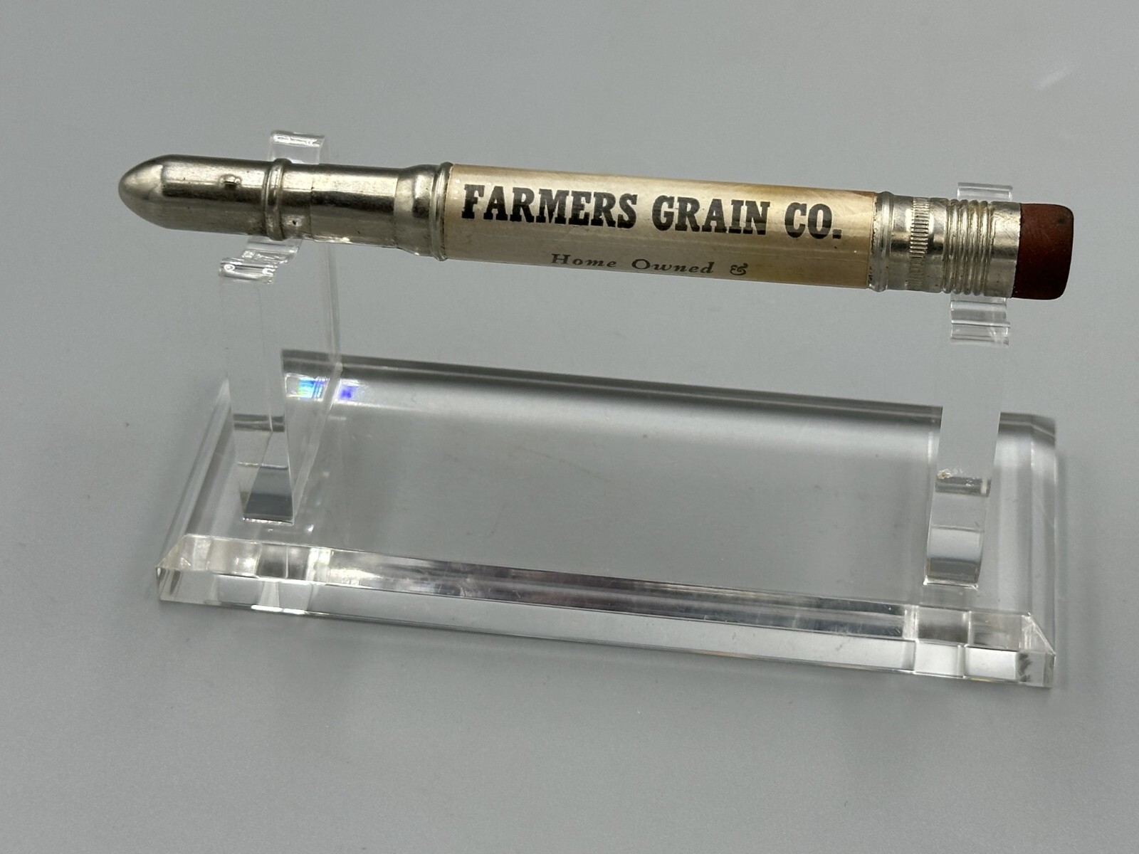 Vintage FARM GRAIN Advertising BULLET PENCIL Minnesota SEAFORTH Madison Wadena