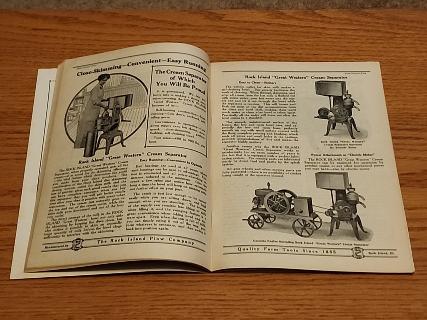 Rock Island Making Farm Life Easier Farm Tools Catalog Heider Tractors Engines