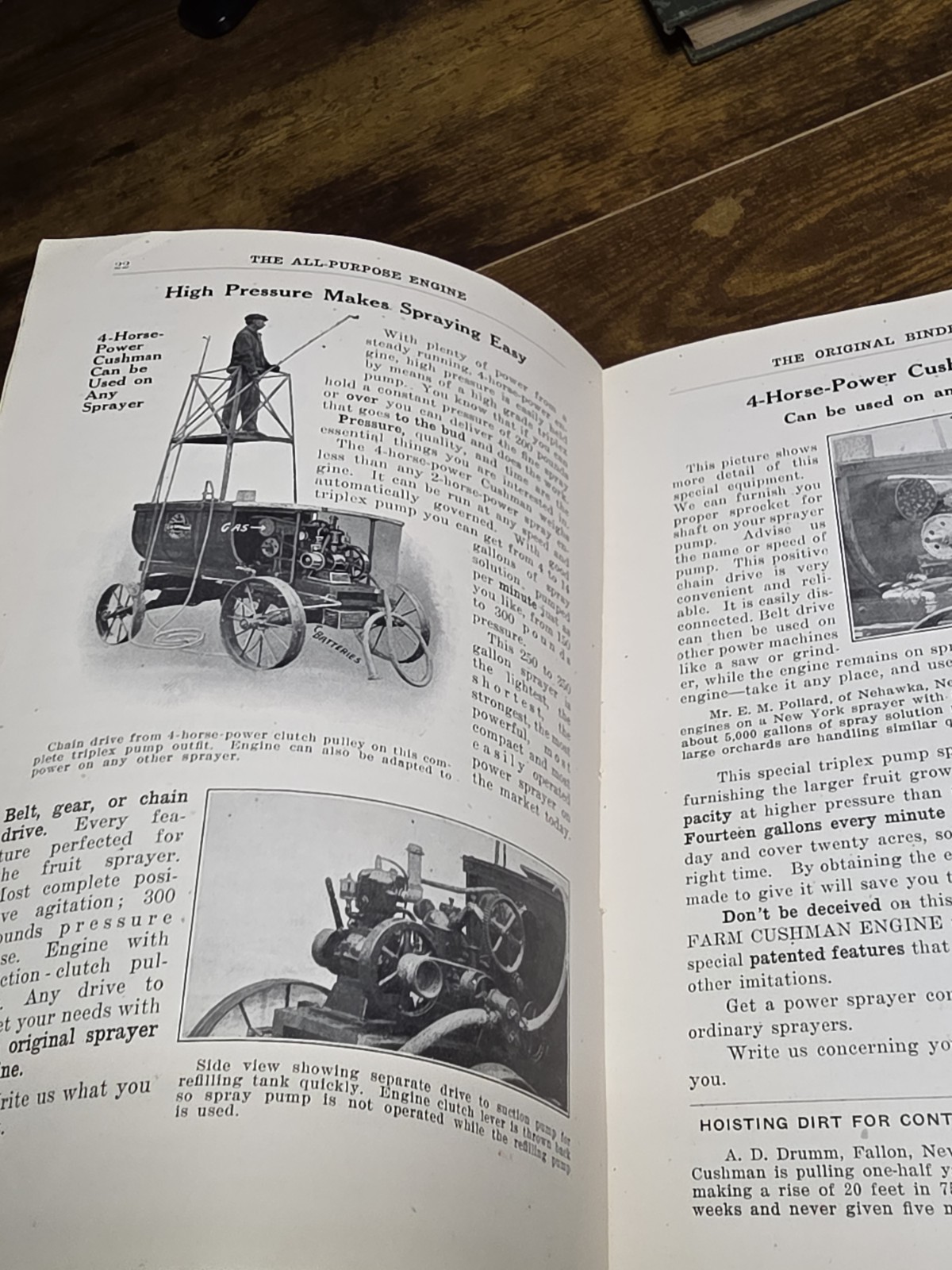 Original 1915 Cushman Motor Works Catalog Brochure Hit Miss Engine Lincoln