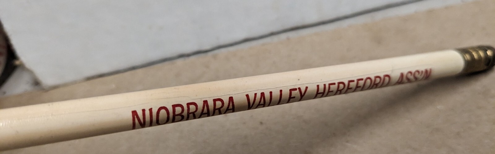 Vintage Niobrara Valley Hereford Association Butte Nebraska NE Pencil