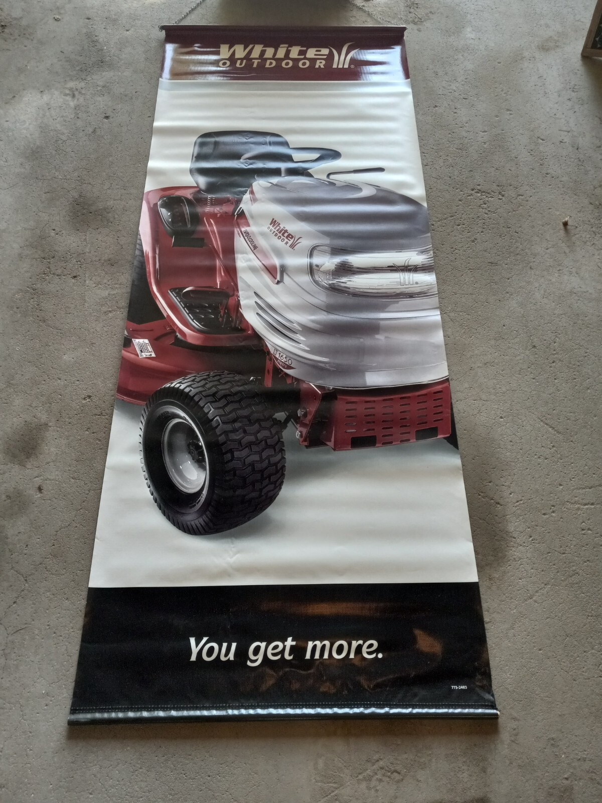 White Outdoors and MTD banners and poster