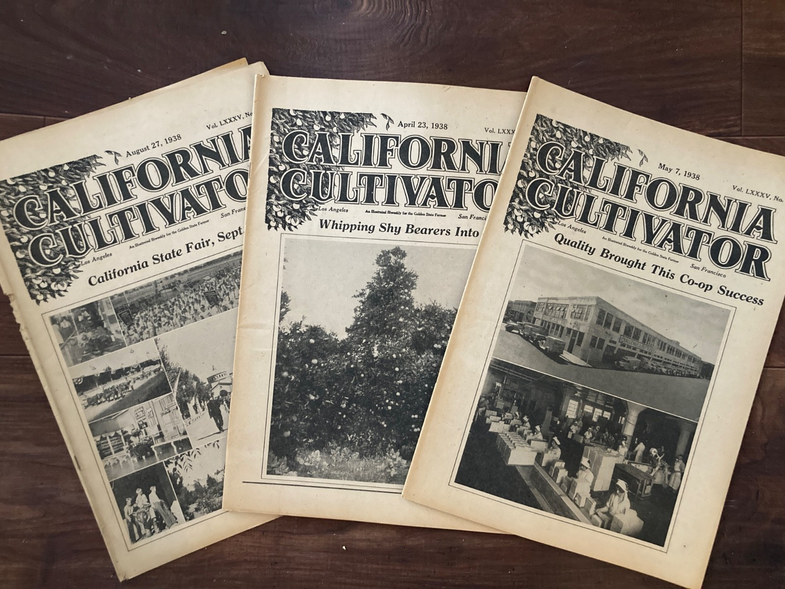 California Cultivator Agricultural Newspaper 1938 Biweekly Lot of 18 VHTF