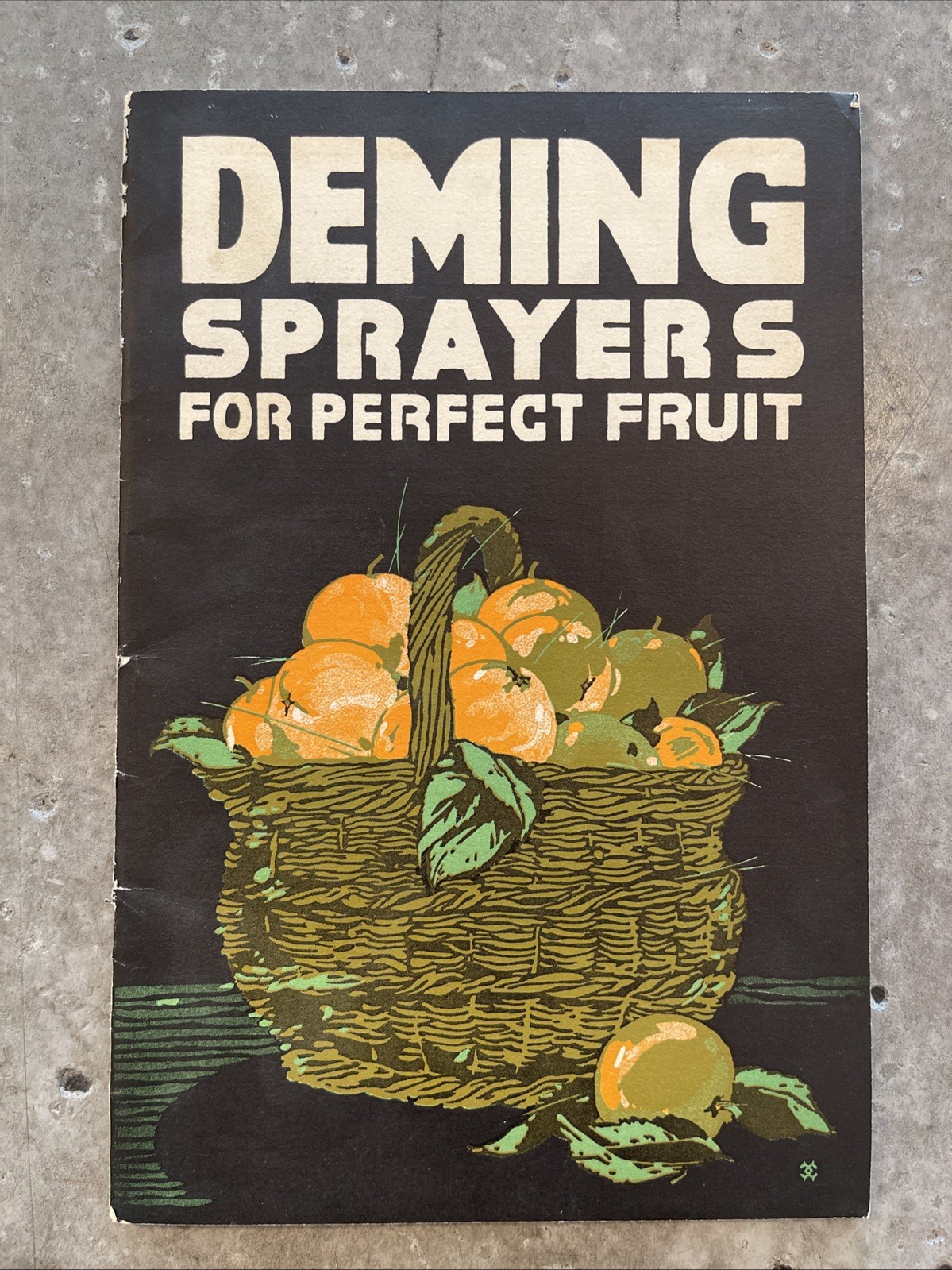 1916 Deming Spray Pump Catalog Orchard Vineyard Signed WP Dallett Letter