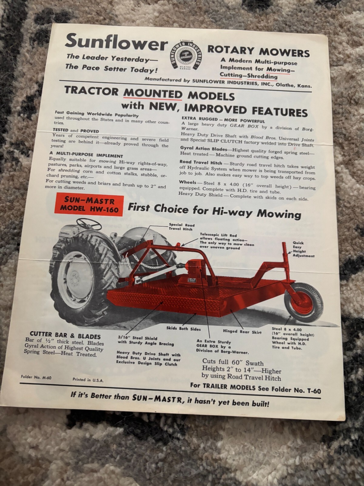 Sunflower Rotary Mowers Brochure FCCA25