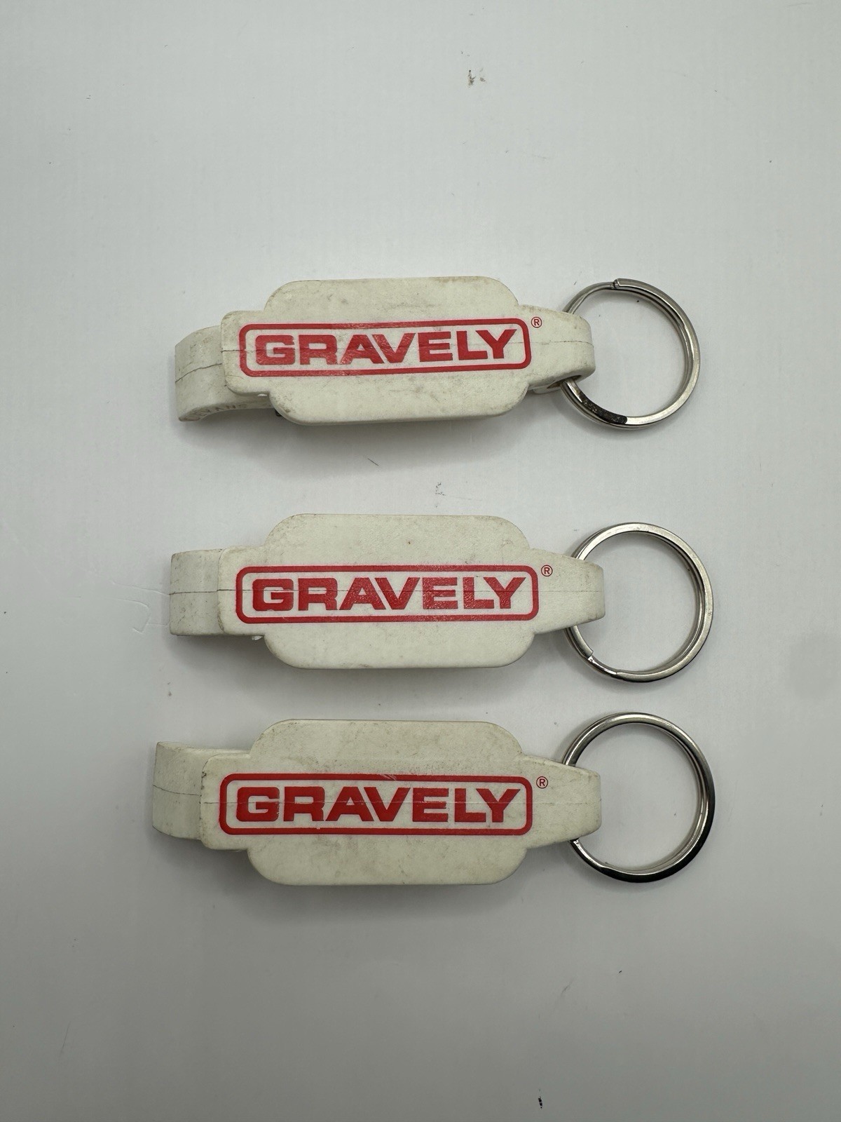 Vintage Gravely Tractors Mowers Bottle Opener Key Chain Lot of 3 Advertising USA