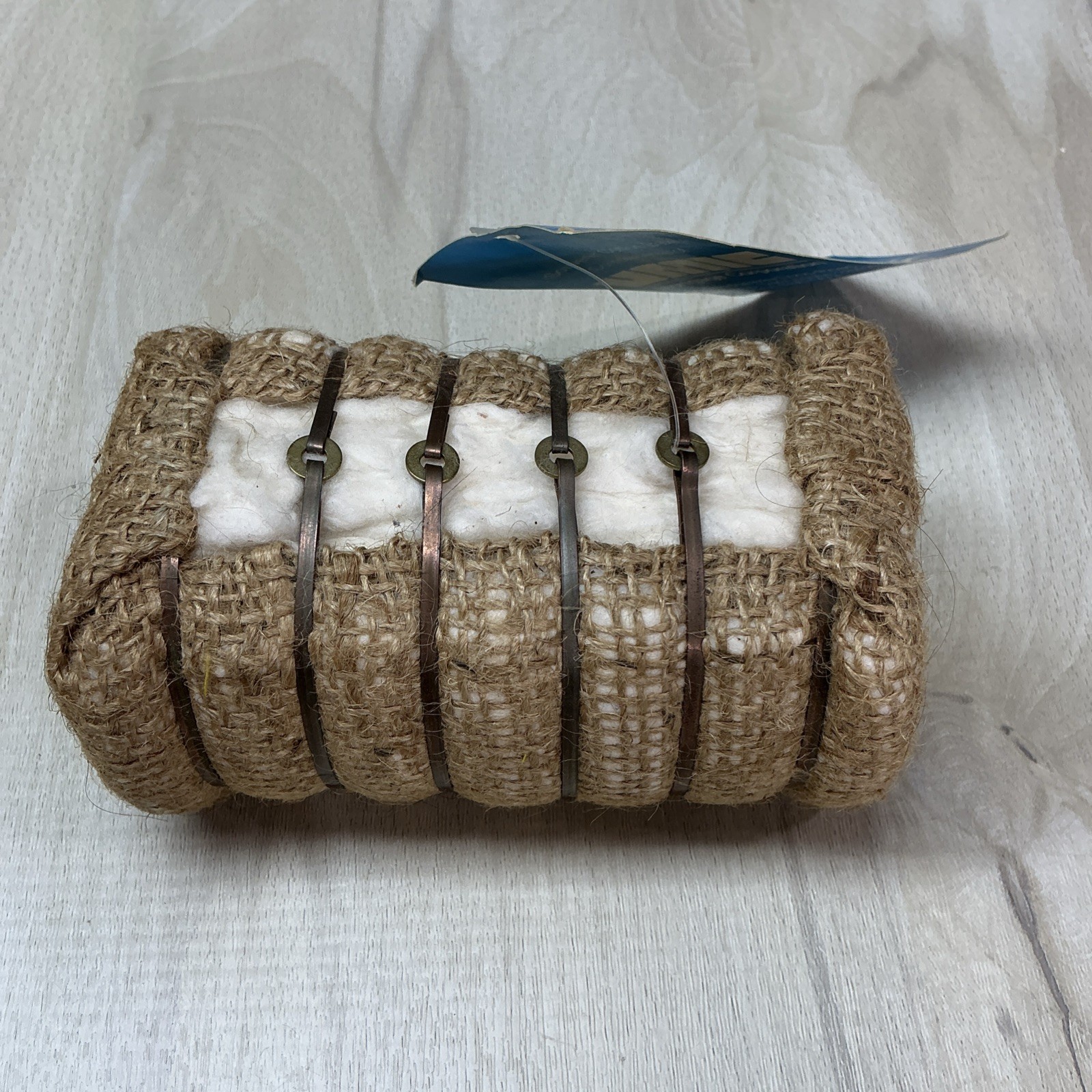 Vintage Cotton Bale Souvenir From Tennessee – Small 4.4 Oz Miniature With Tag