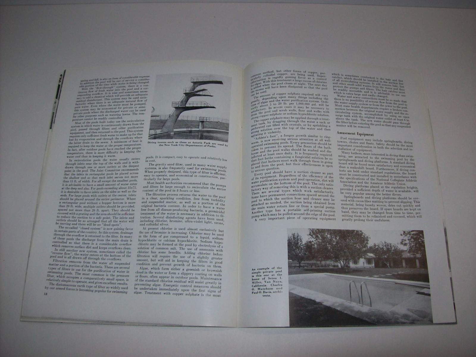 Vintage 1947 CONCRETE SWIMMING POOLS, Portland Cement Association, x