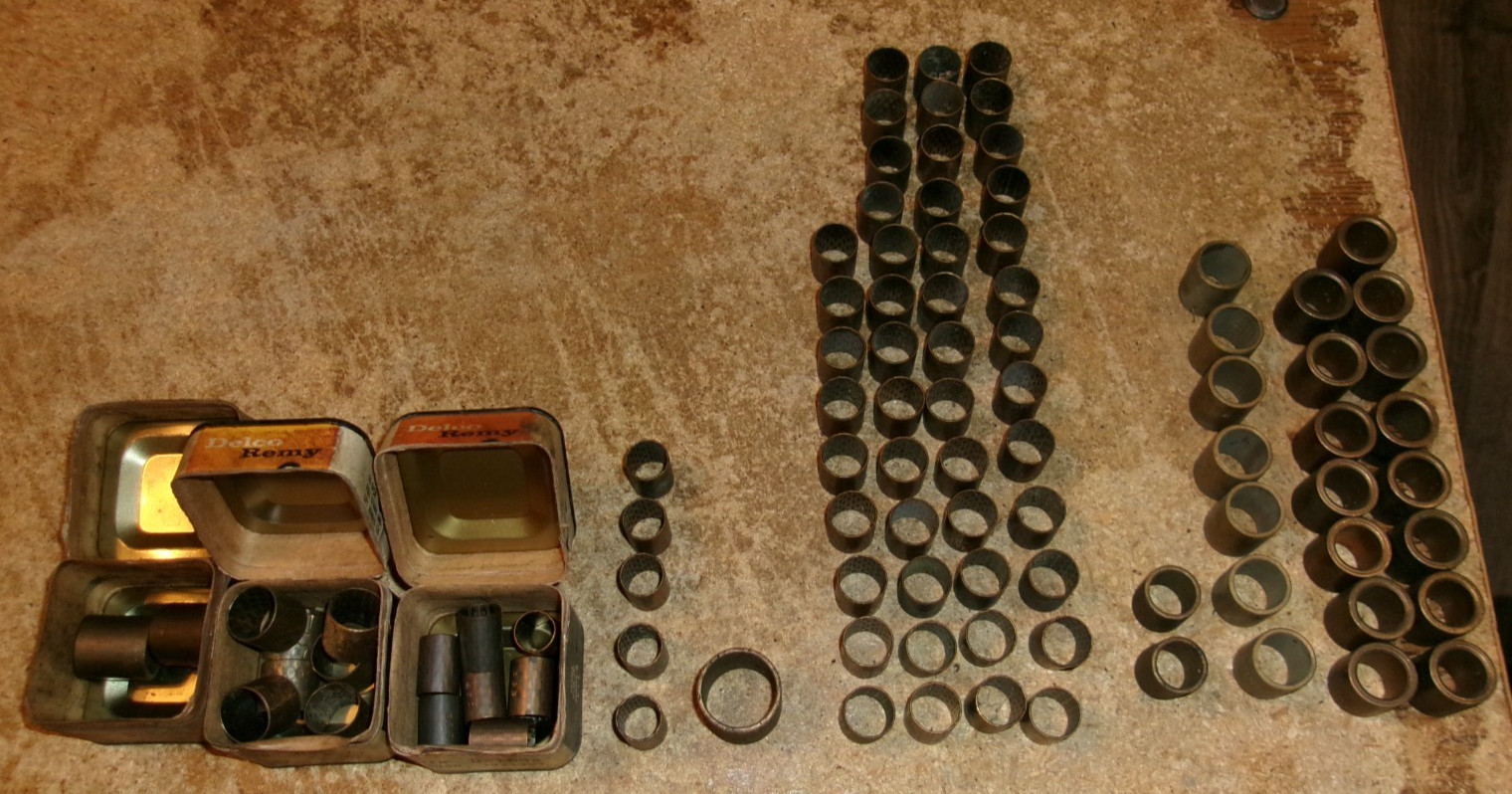 large lot delco-remy assorted size starter bushings new
