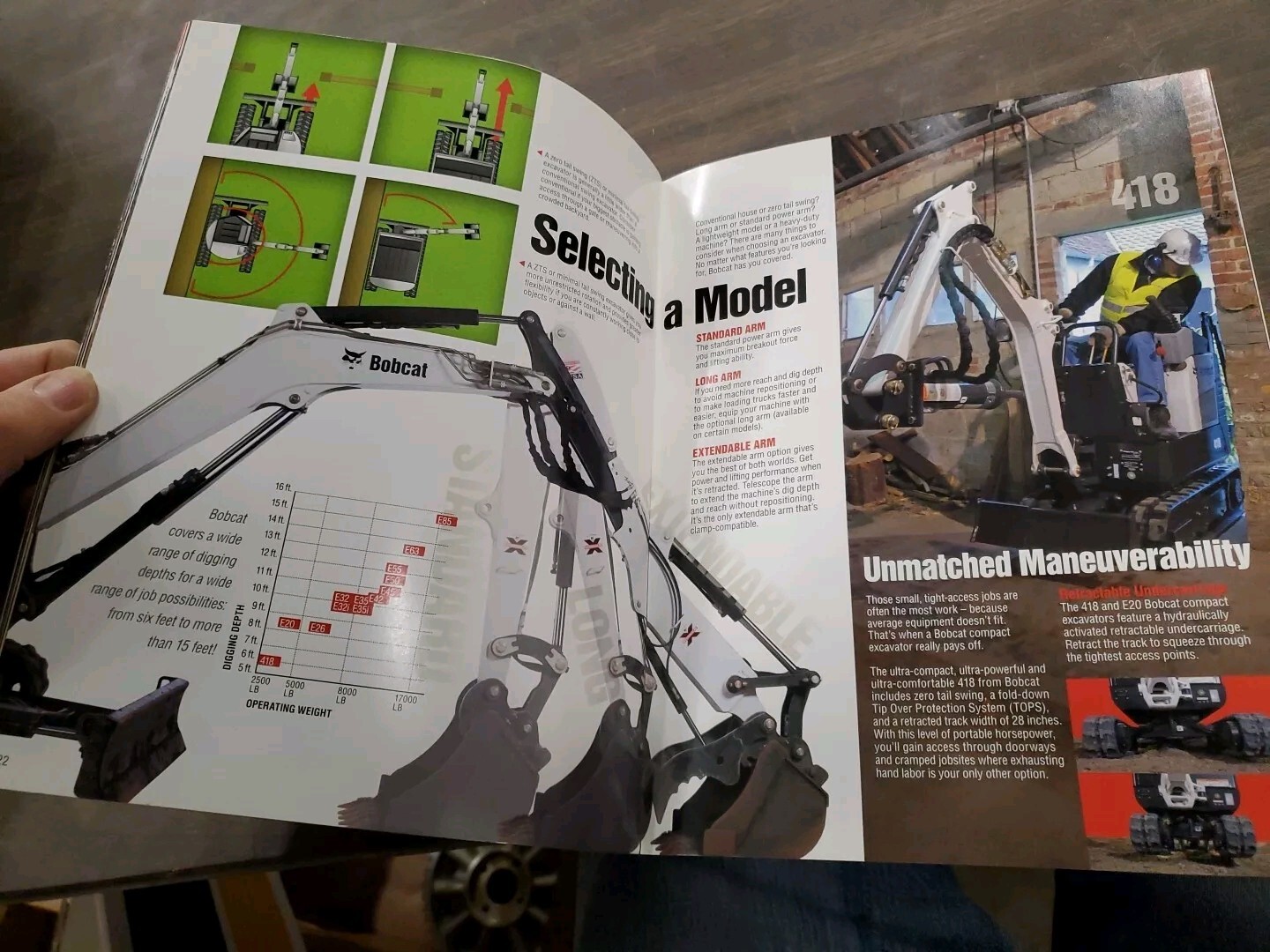 Factory Dealership Specs Brochures Bobcat Compact Excavator E85 E63 E55 & More