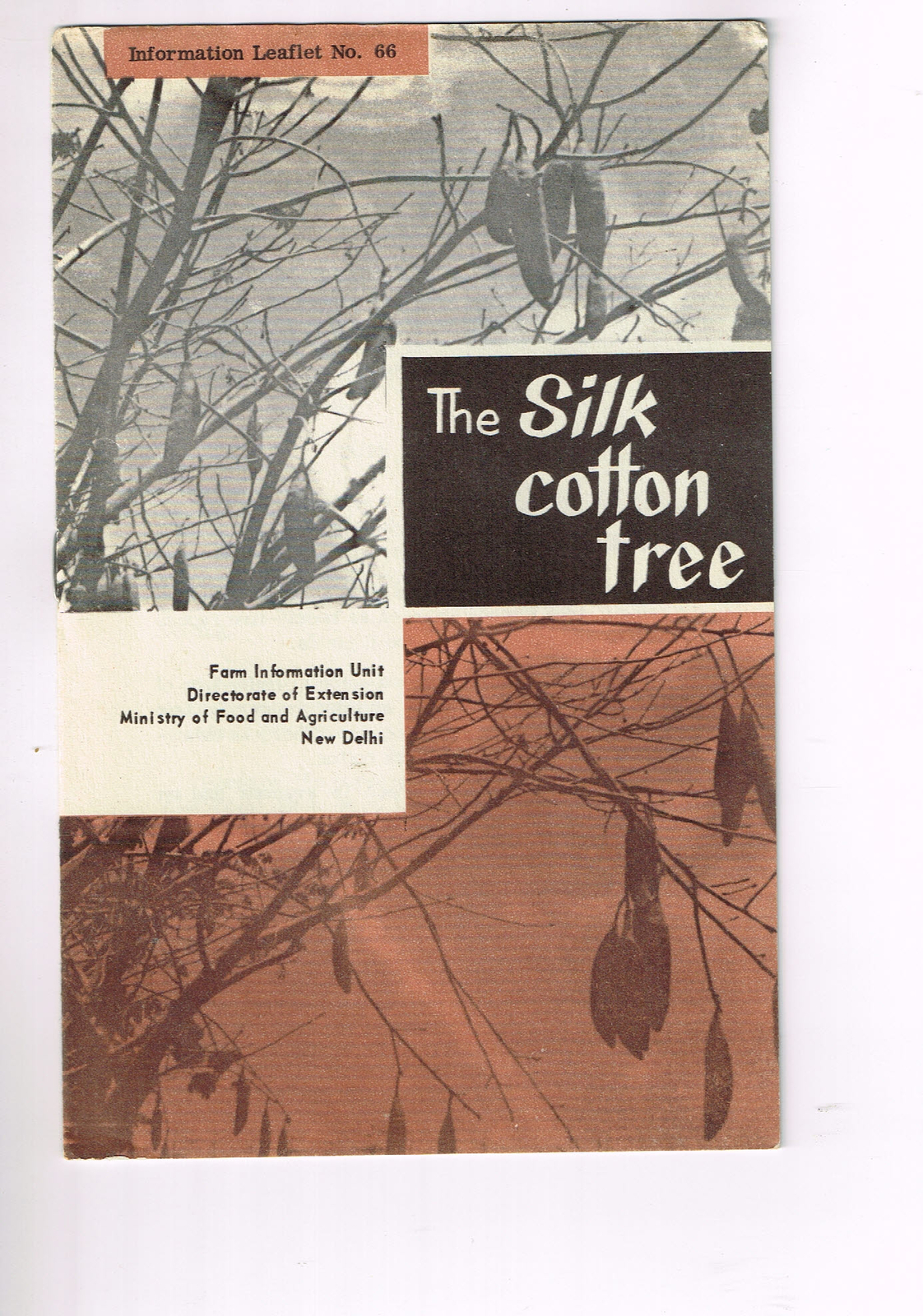 Vintage 1960s Farm Brochure India New Delhi Silk Cotton Tree