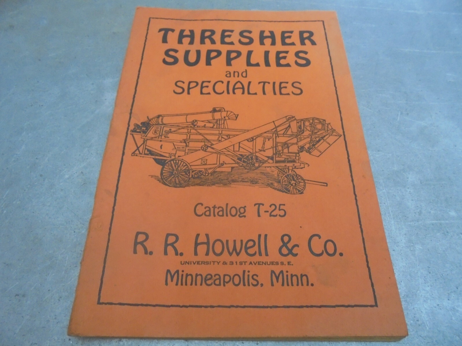 Vintage 1925 R. R. Howell & Co. Thresher Supplies and Specialties Catalog