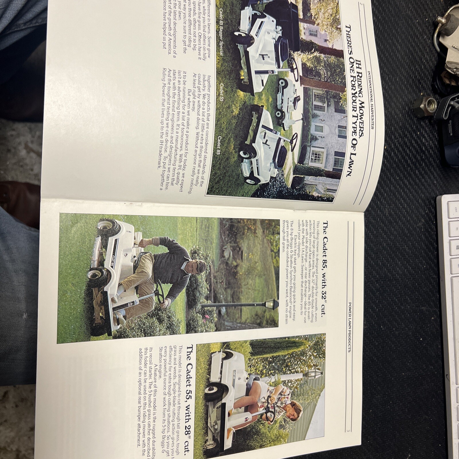 1975 International Cadet Riding Mowers Brochure