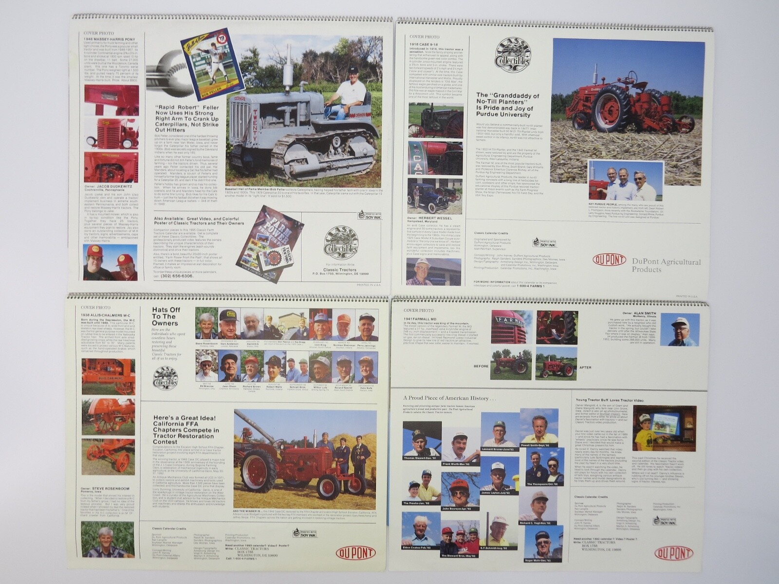26 Classic Farm Tractors Calendars 3rd-28th Collector&rsquo;s Edition 1992-2017 DuPont