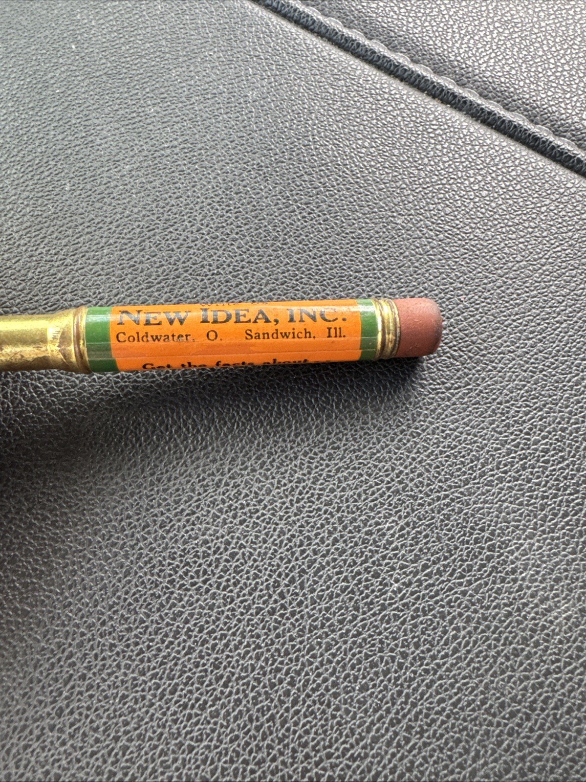 Vintage NEW IDEA FARM EQUIPMENT BULLET PENCIL Advertising Sandwich Illinois