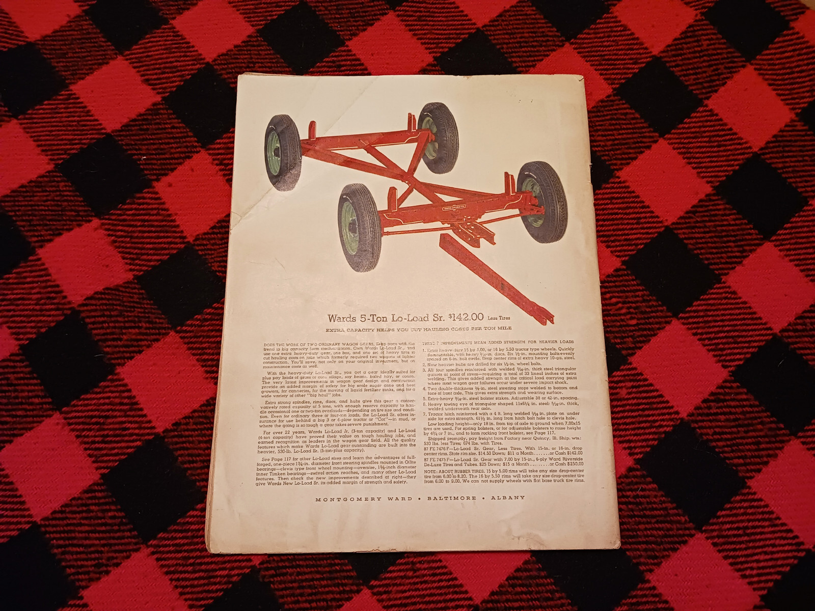 1953 Montgomery Ward Farm Catalog Wards Hoe Plow Trac Garden Tractor