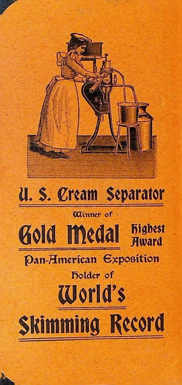 Vermont Farm Machine Company Memo Book 1903 Bellows Falls US Cream Separator