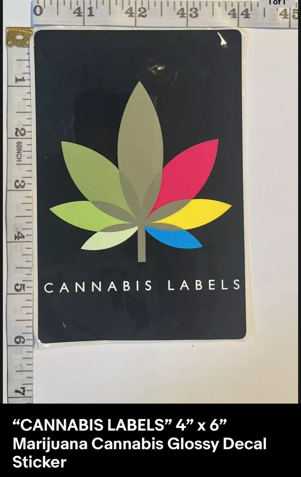 *VARIETY* GLOSSY VINYL STICKER – OREGON, USA CANNABIS CONCENTRATE ADVERTISEMENT