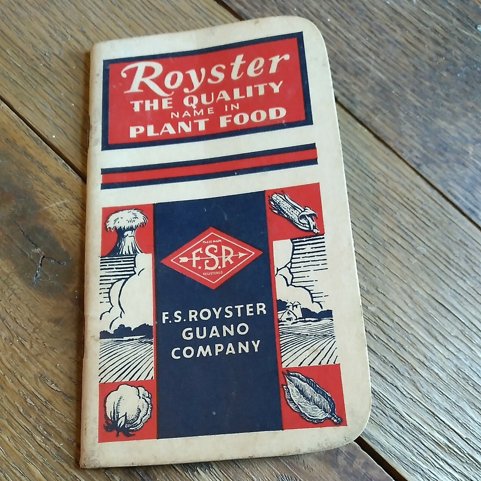 1959 F.S.R. Royster pocket guide The Quality Name In Plant Food VTG 50&rsquo;s