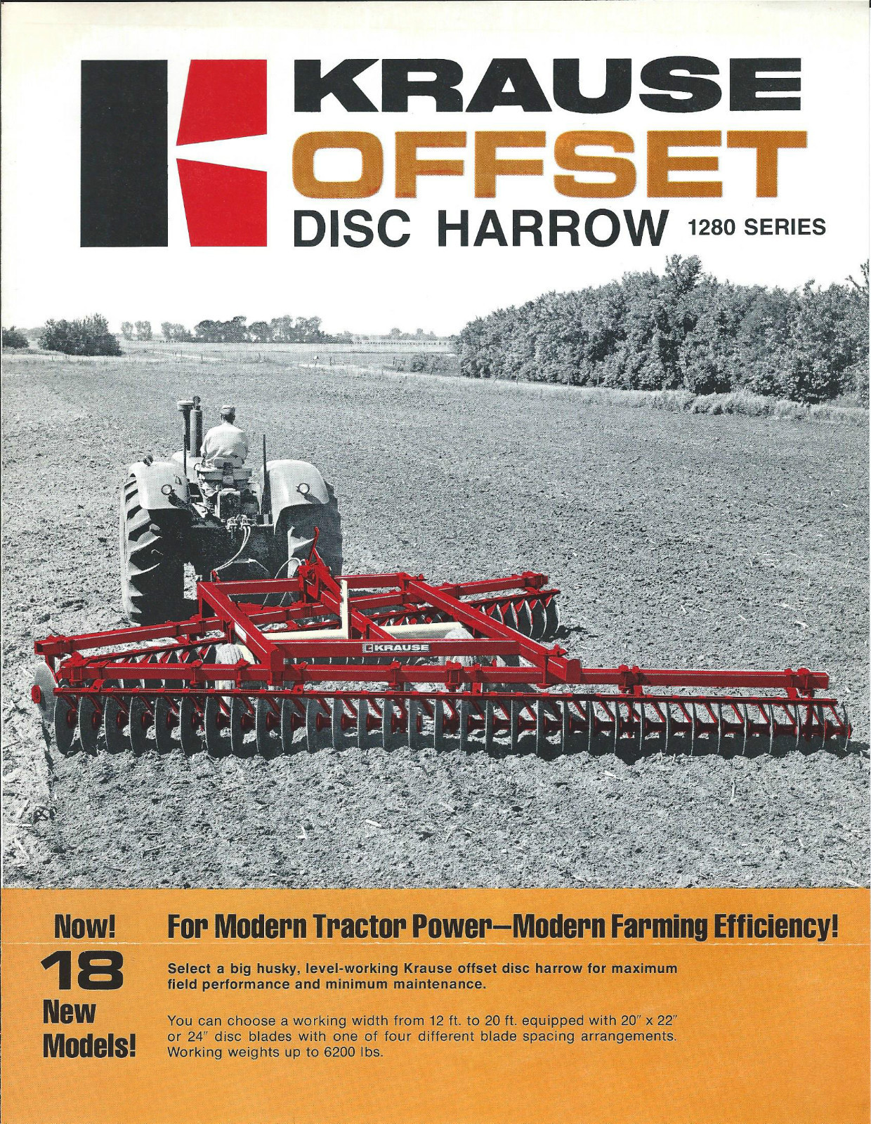Farm Implement Brochure – Krause – 1280 series – Offset Disc Harrow (F4396)