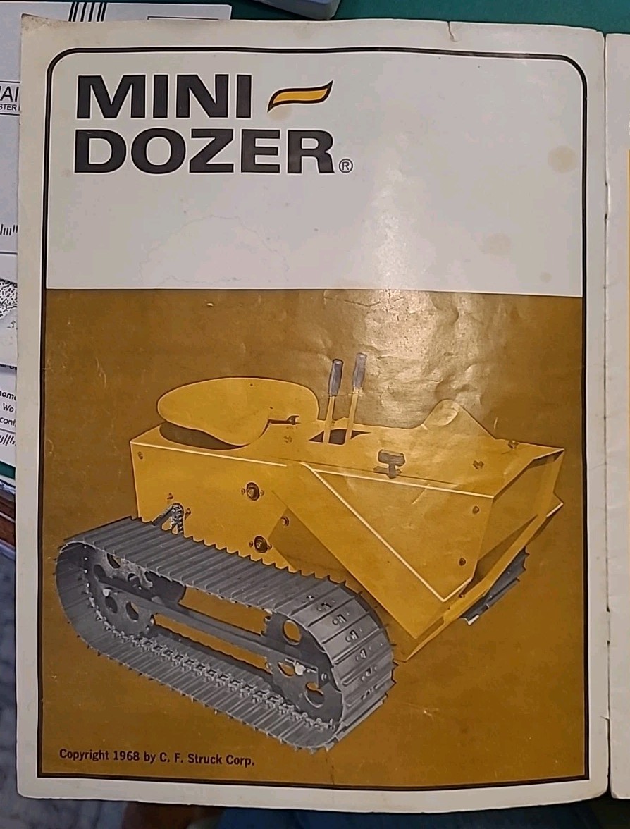 C.F. Struck Corporation Vintage Mini Dozer Brochure. Copyright 1968