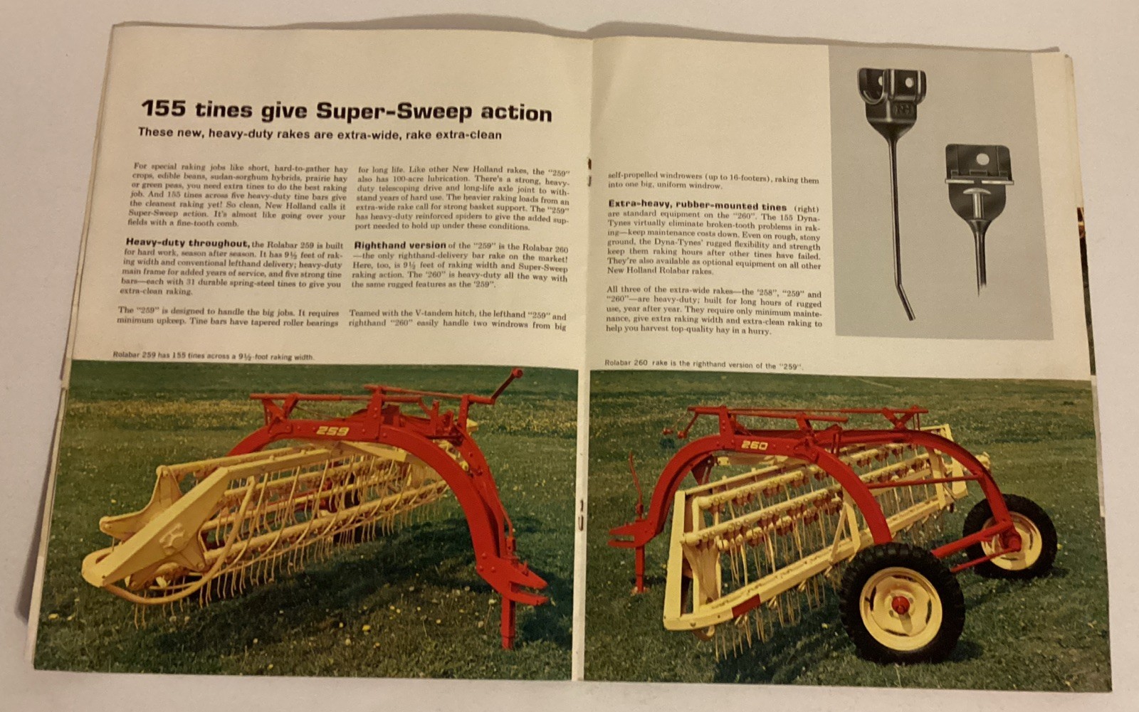 1968 New Holland Sperry Rand Rolabar Rakes Dealer Brochure Advertising