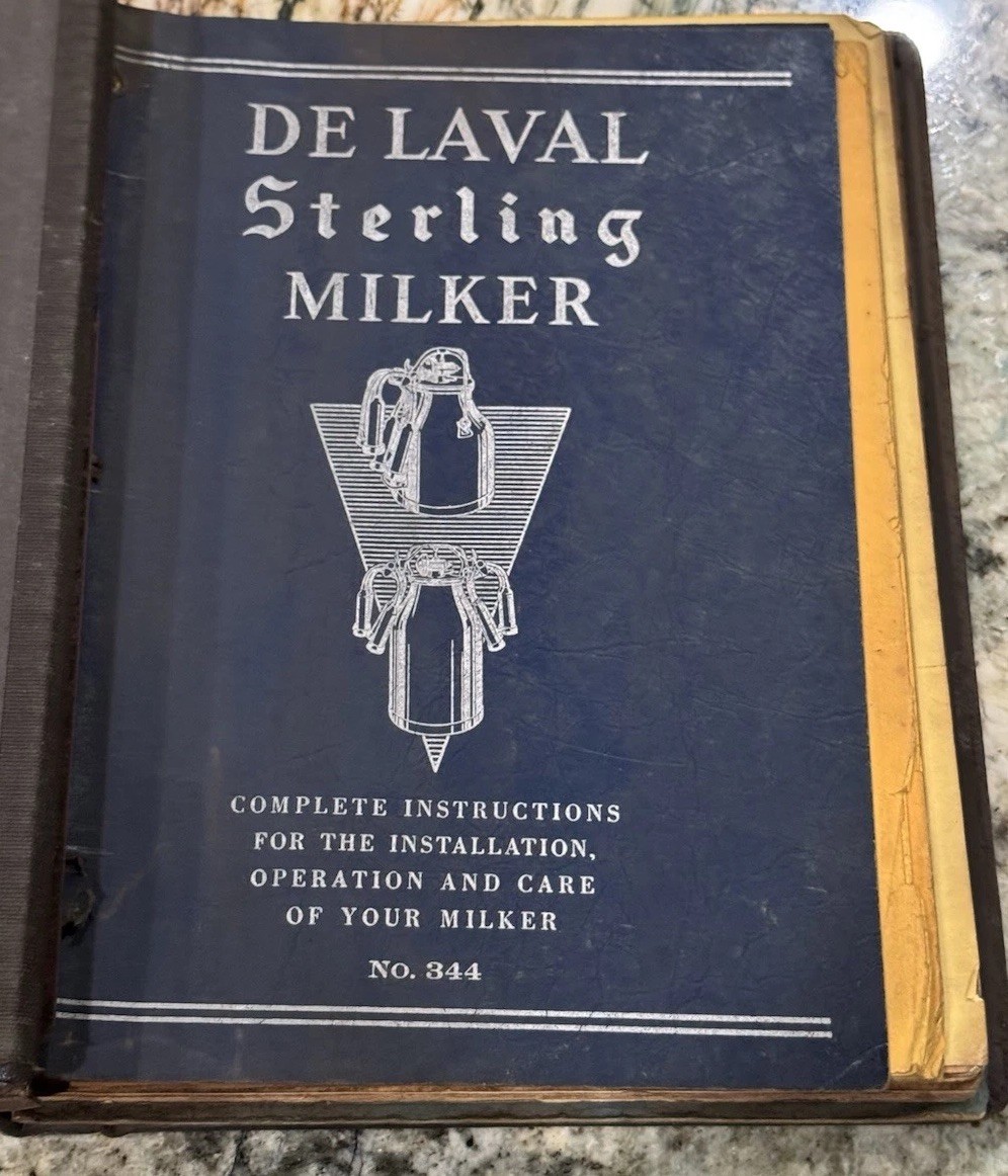 DE LAVAL Milking Machine DEALER BINDER Manuals Cream Separator Parts List