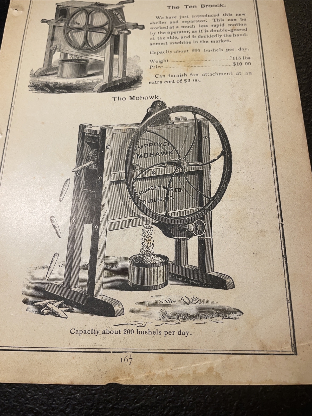 1891 Baldwin – Mohawk Corn Sheller (St. Louis) – Farm Advertising – New Orleans