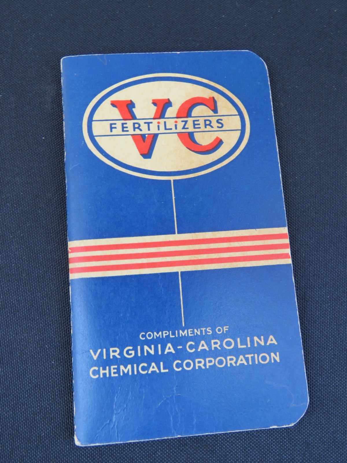 VC Fertilizers Pocket Note Booklet w/ Advertising Unused Virgina-Carolina Corp.