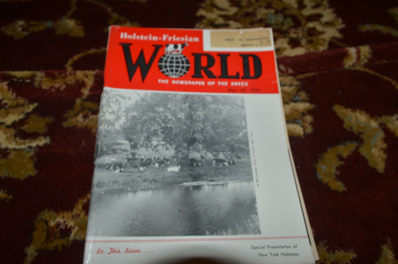 Holstein Friesian World May 25, 1970 Brochure CGPA
