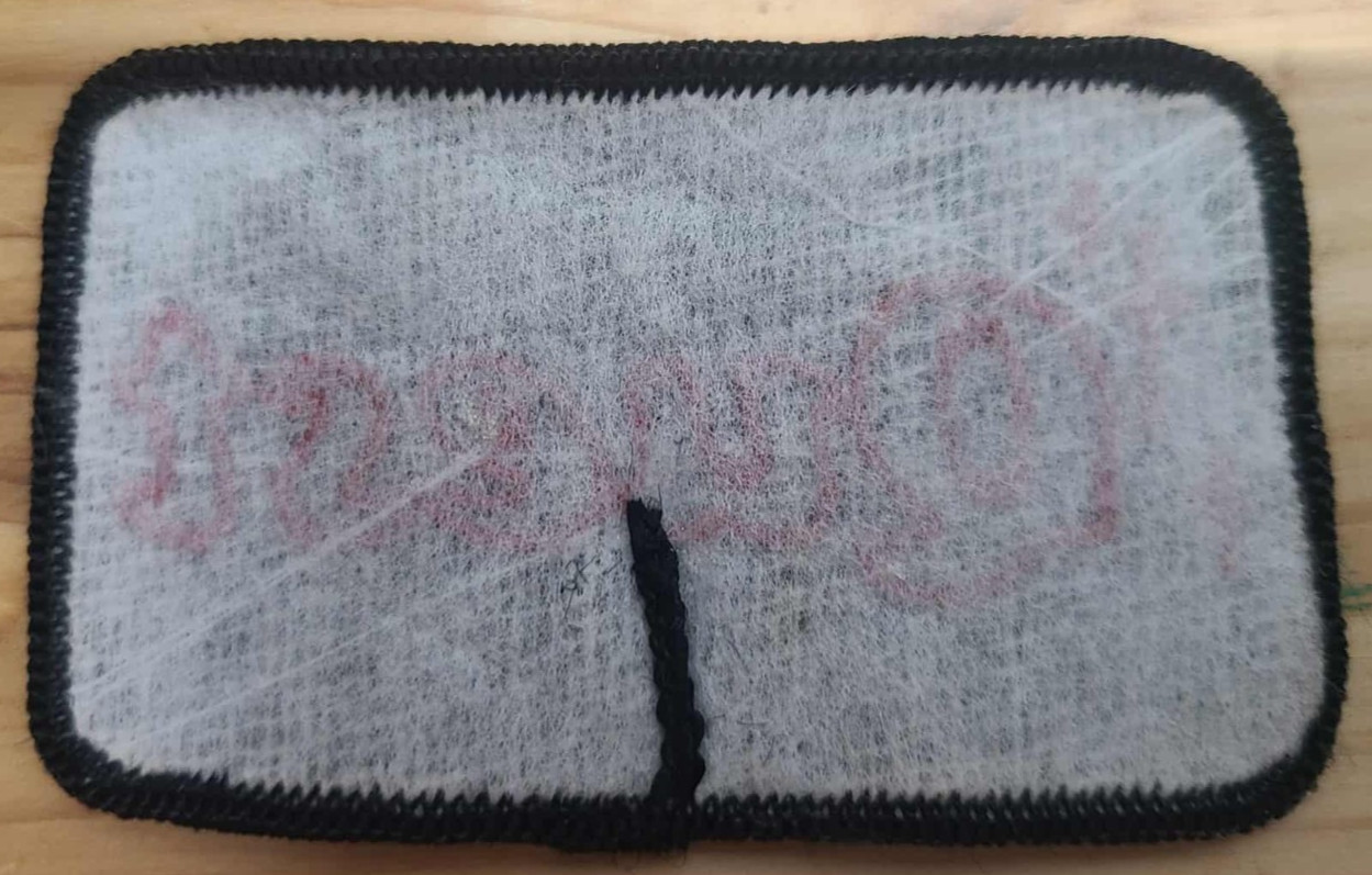  » VTG Quest Embroidered Patch Red on Black Sew-On Badge Applique »