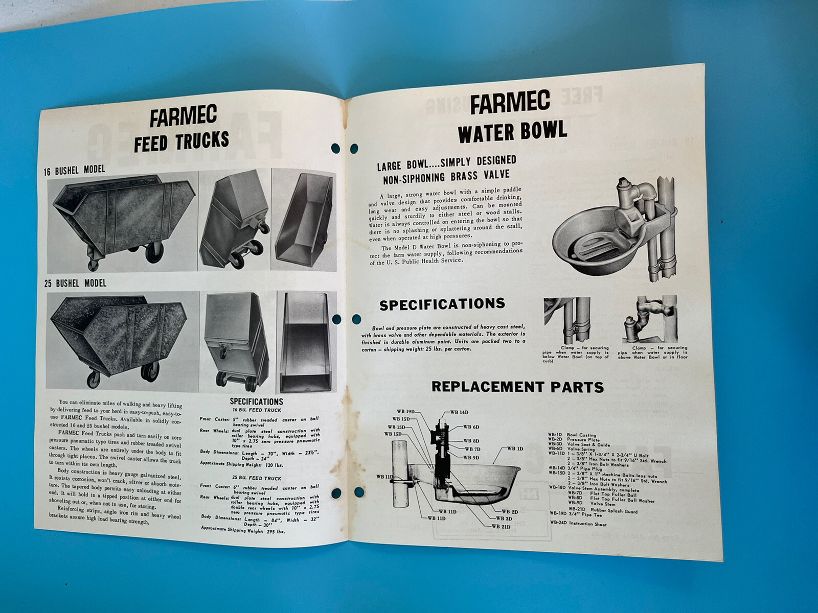 Vintage Farmec Barn Equipment Buyers Guide.