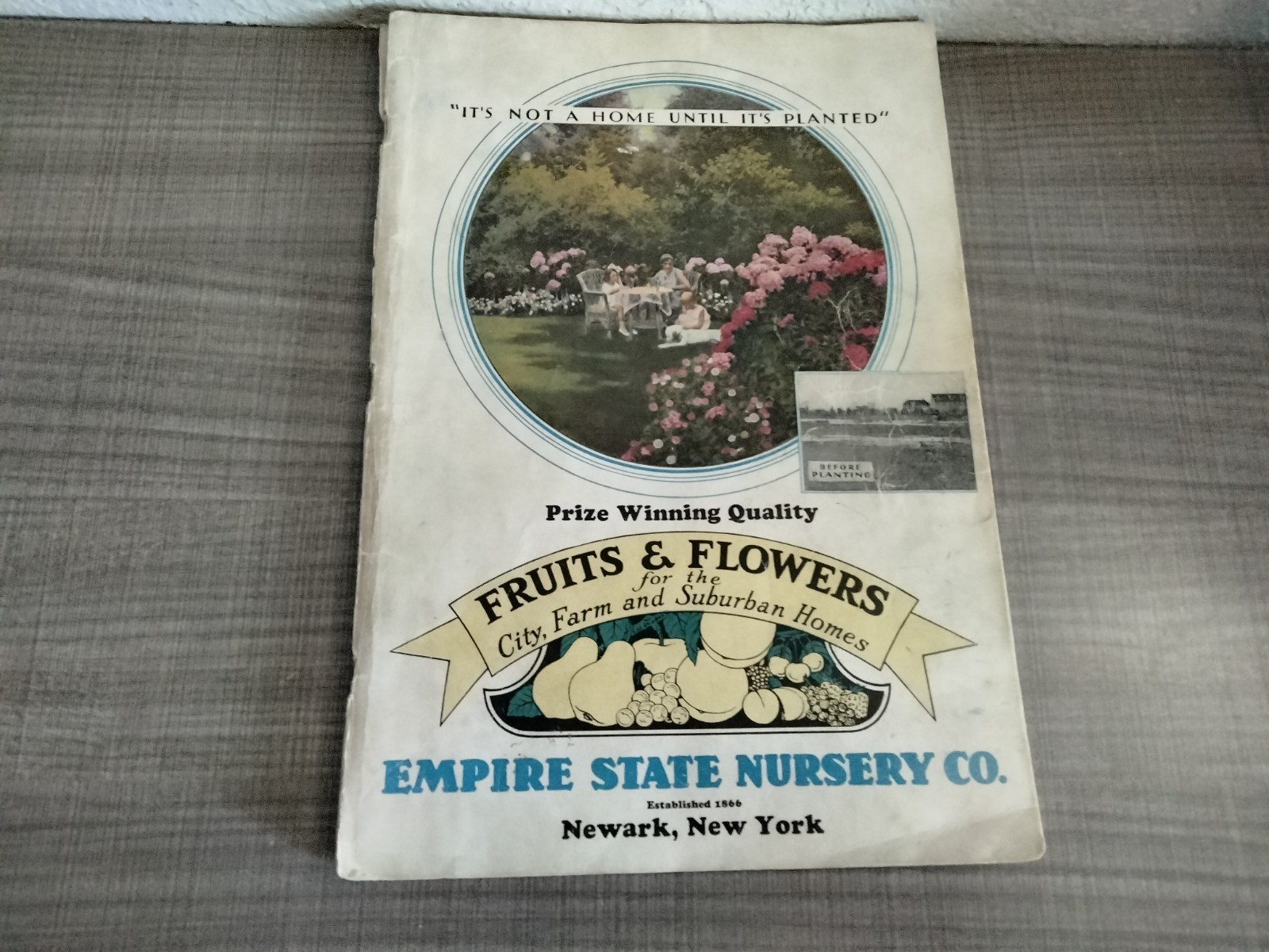 Vtg. 1939 Empire State Nursery Co. Fruits & Flowers Booklet + 2 African Violets