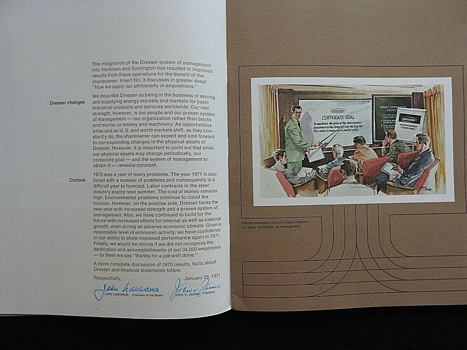 1969 1970 DRESSER INDUSTRIES ANNUAL REPORT STOCK HOLDER PORTFOLIO DALLAS TX NRMT