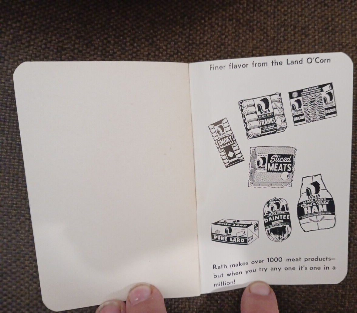 RATH PACKING COMPANY;WATERLOO, IOWA*ADVERTISINGS POCKET MEMO BOOK