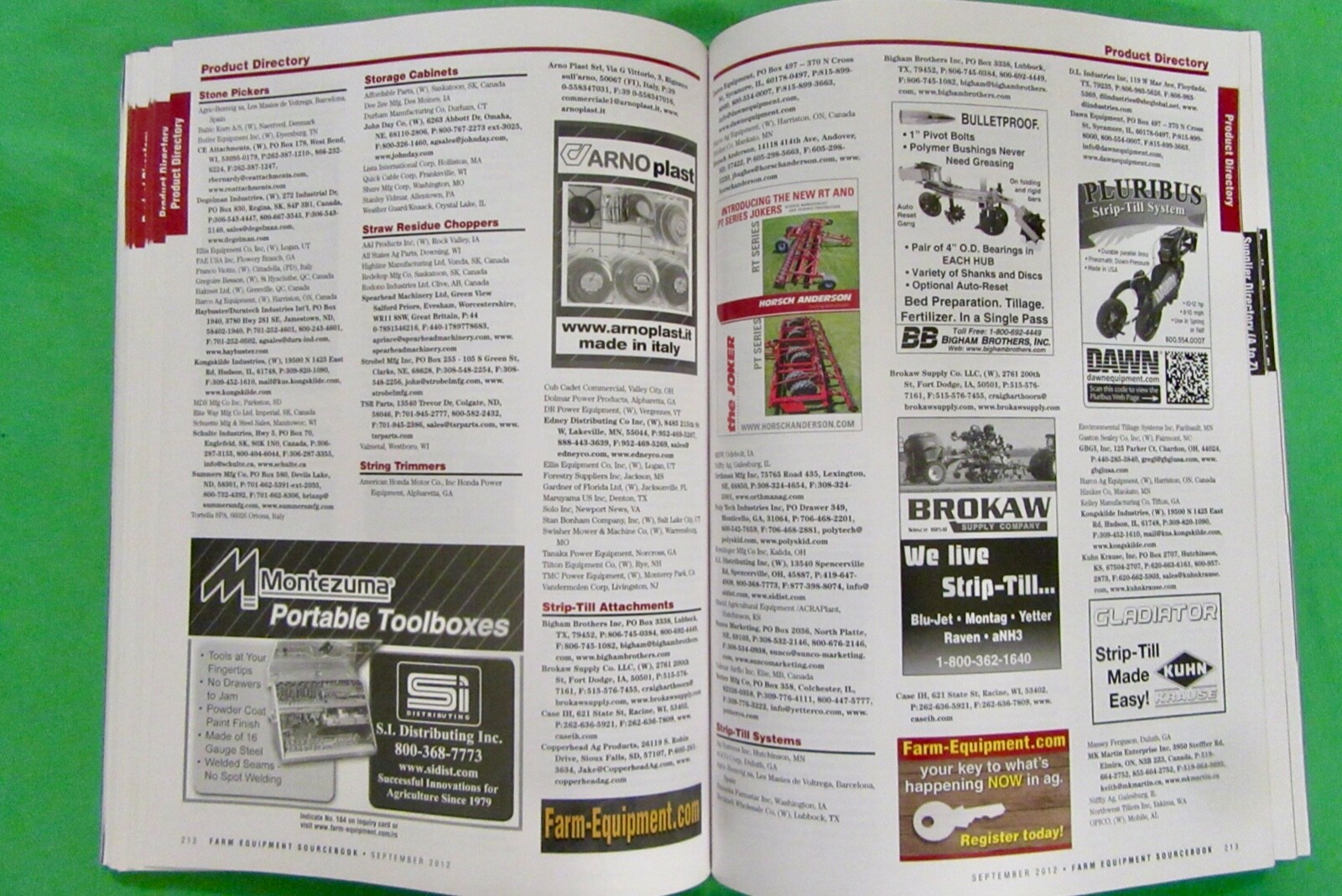 Farm Equipment Sourcebook 2013 ( September 2012) 9 Directories & 289 pages