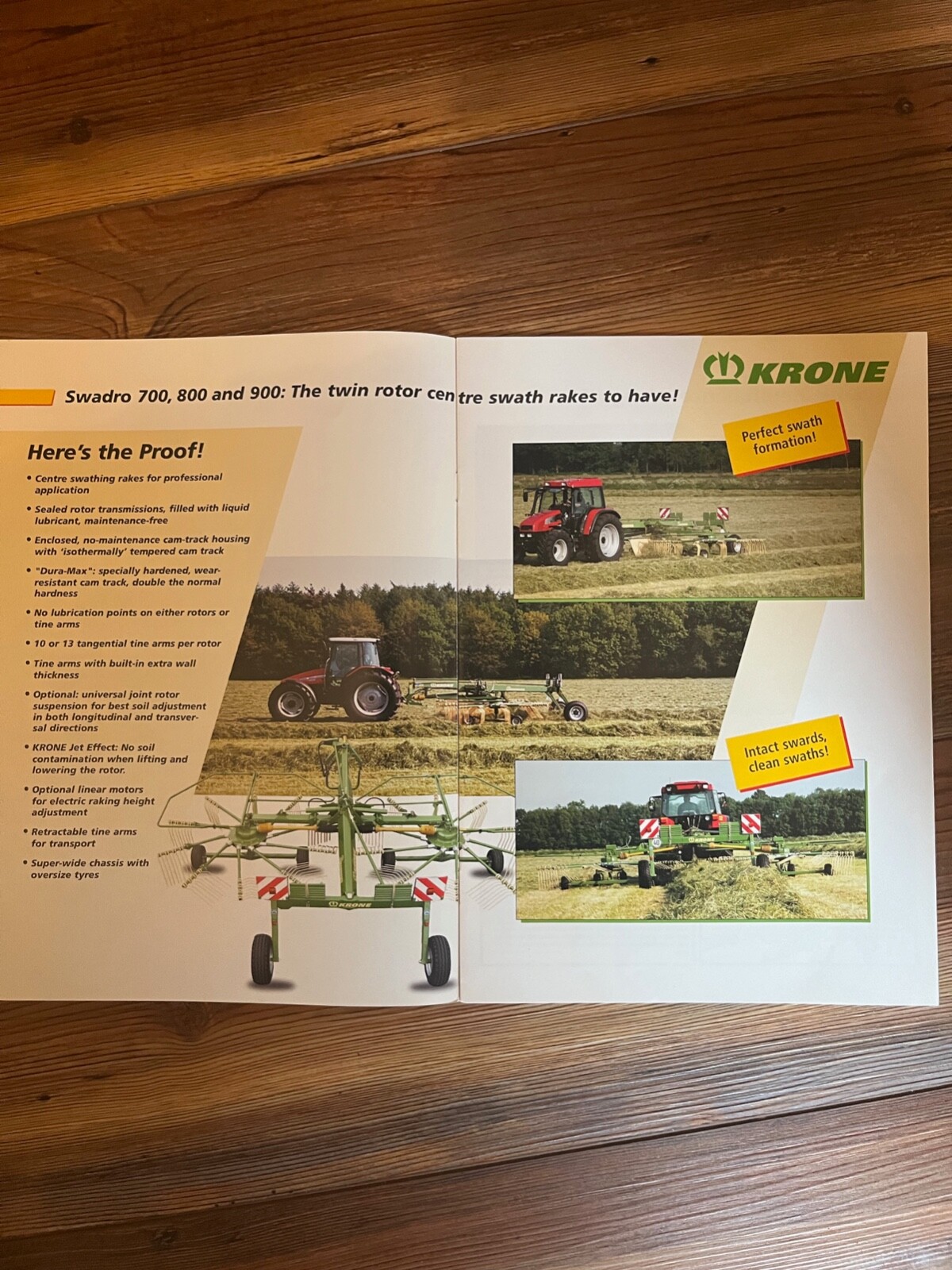 2005 Krone Twin-rotor Centre Swath Rakes sales brochure