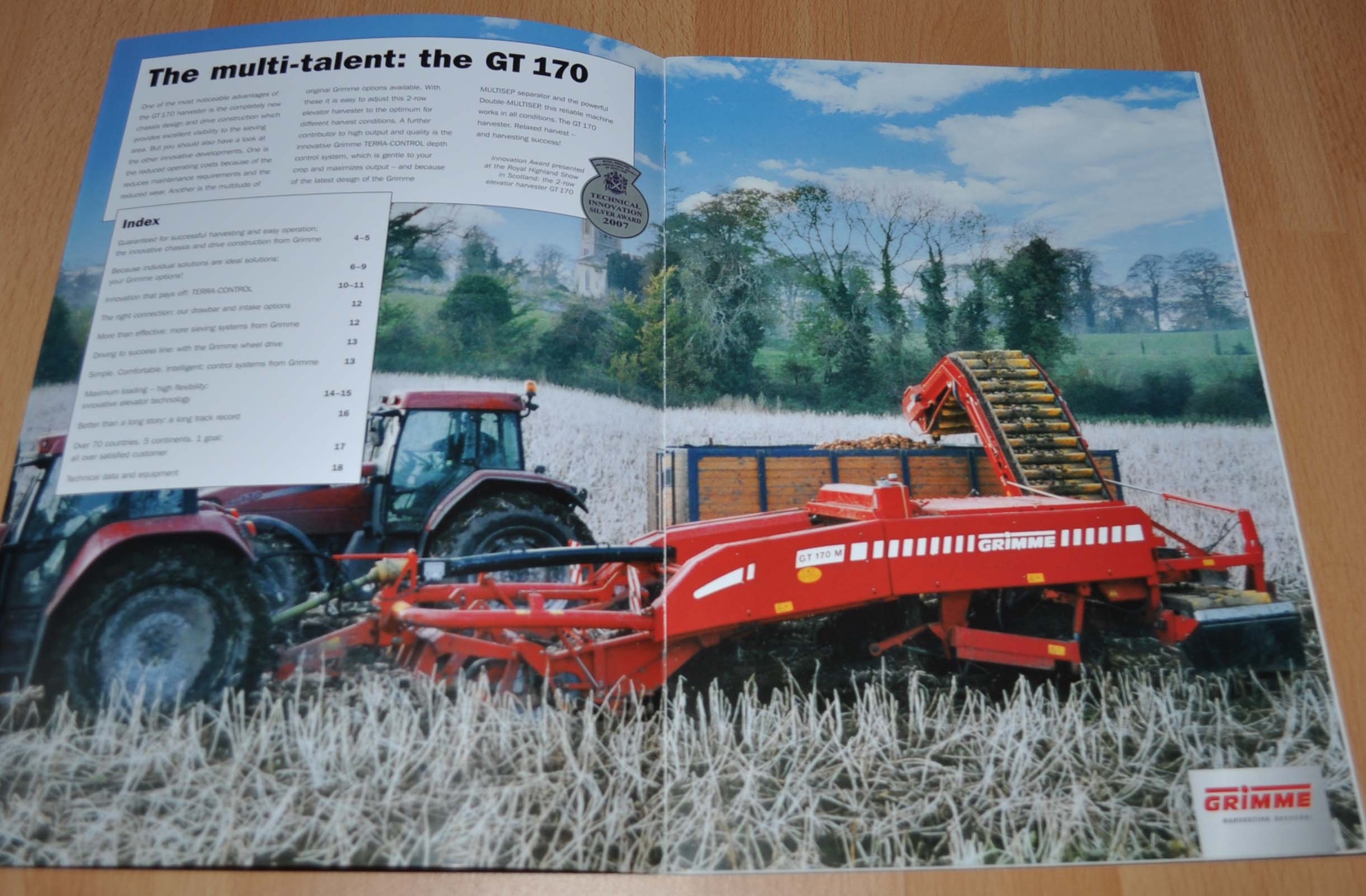 Grimme GT 170 Potato Harvesting Agricultural Brochure Prospekt
