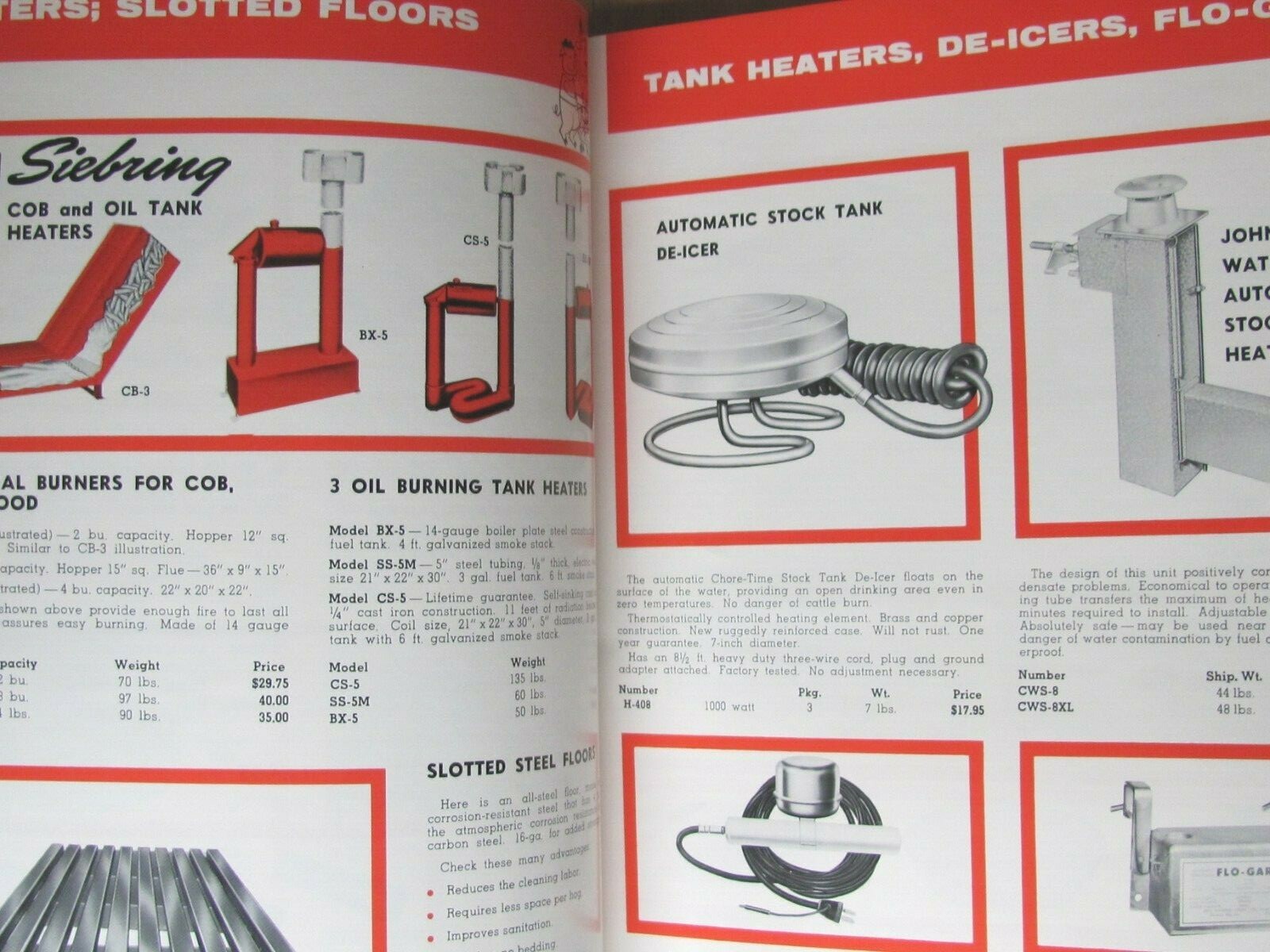 1965 SALES CATALOG BIG HUSKY CATTLE CHICKEN FARM EQUIPMENT KLEIN MFG BURLINGTON