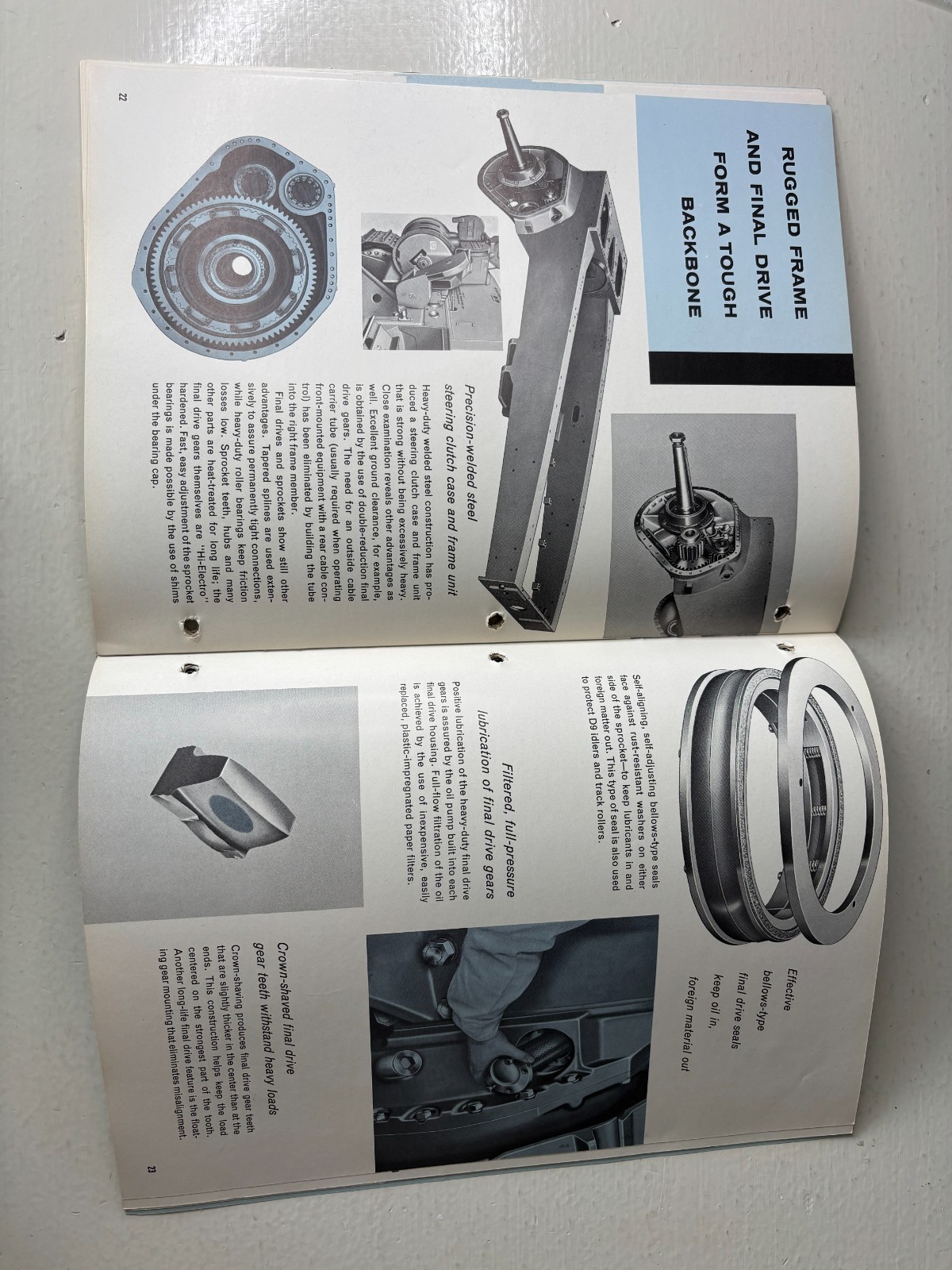 Caterpillar The Cat D9 Series D Tractor Brochure 1956 Vintage 31 Pages